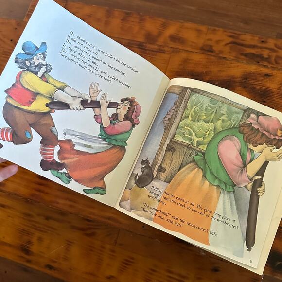 Vintage The Three Wishes Folktale Paperback Book - Picture 8 of 10